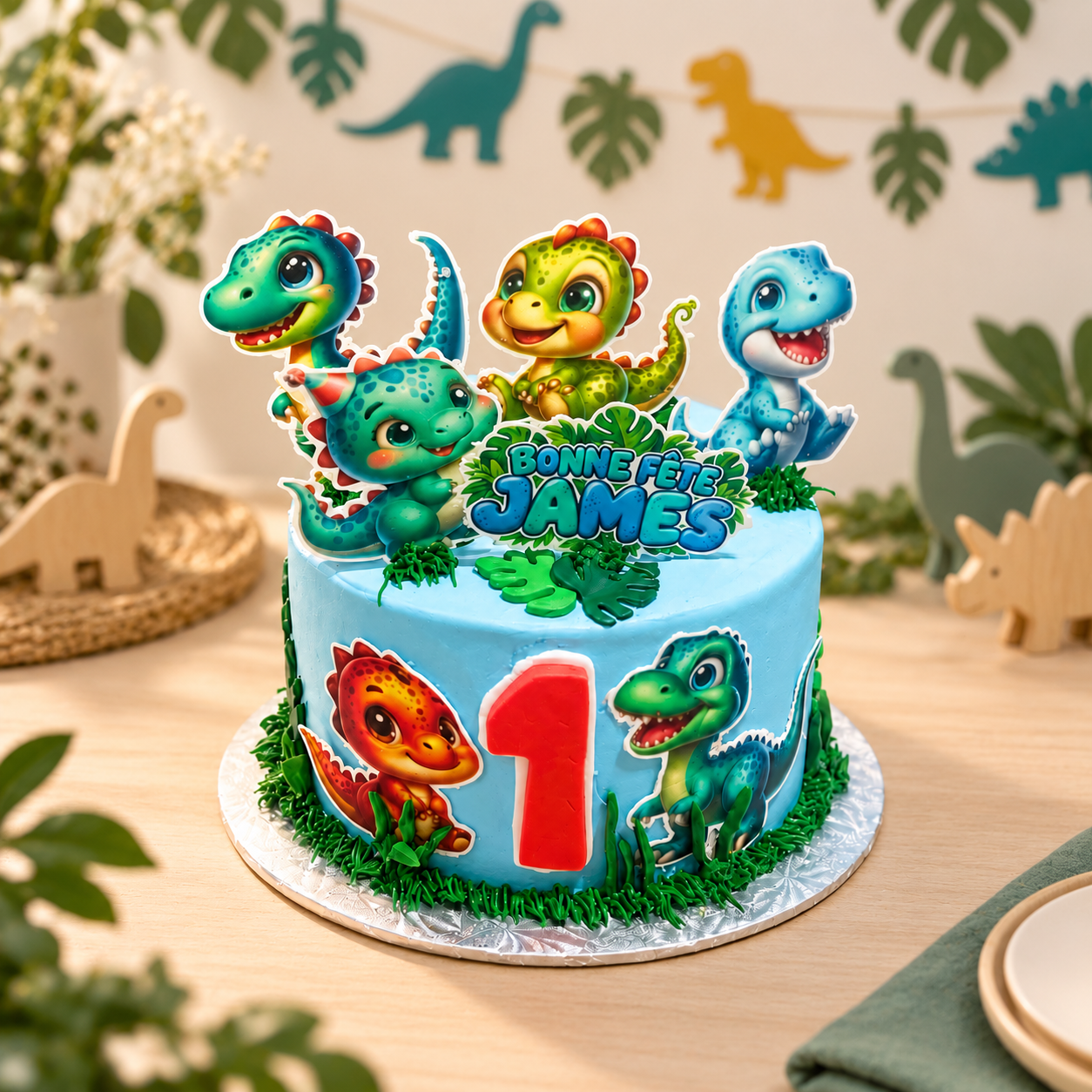 Gâteau dinosaure