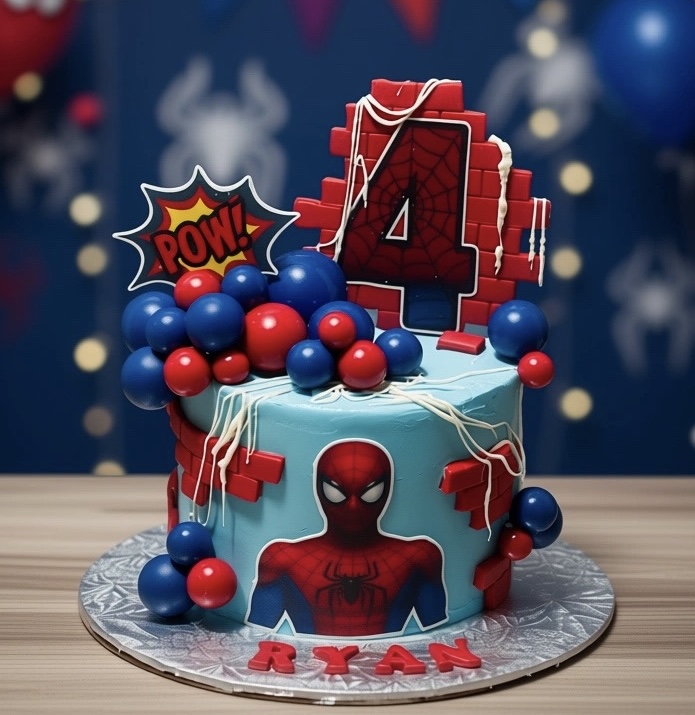 Gâteau Spiderman