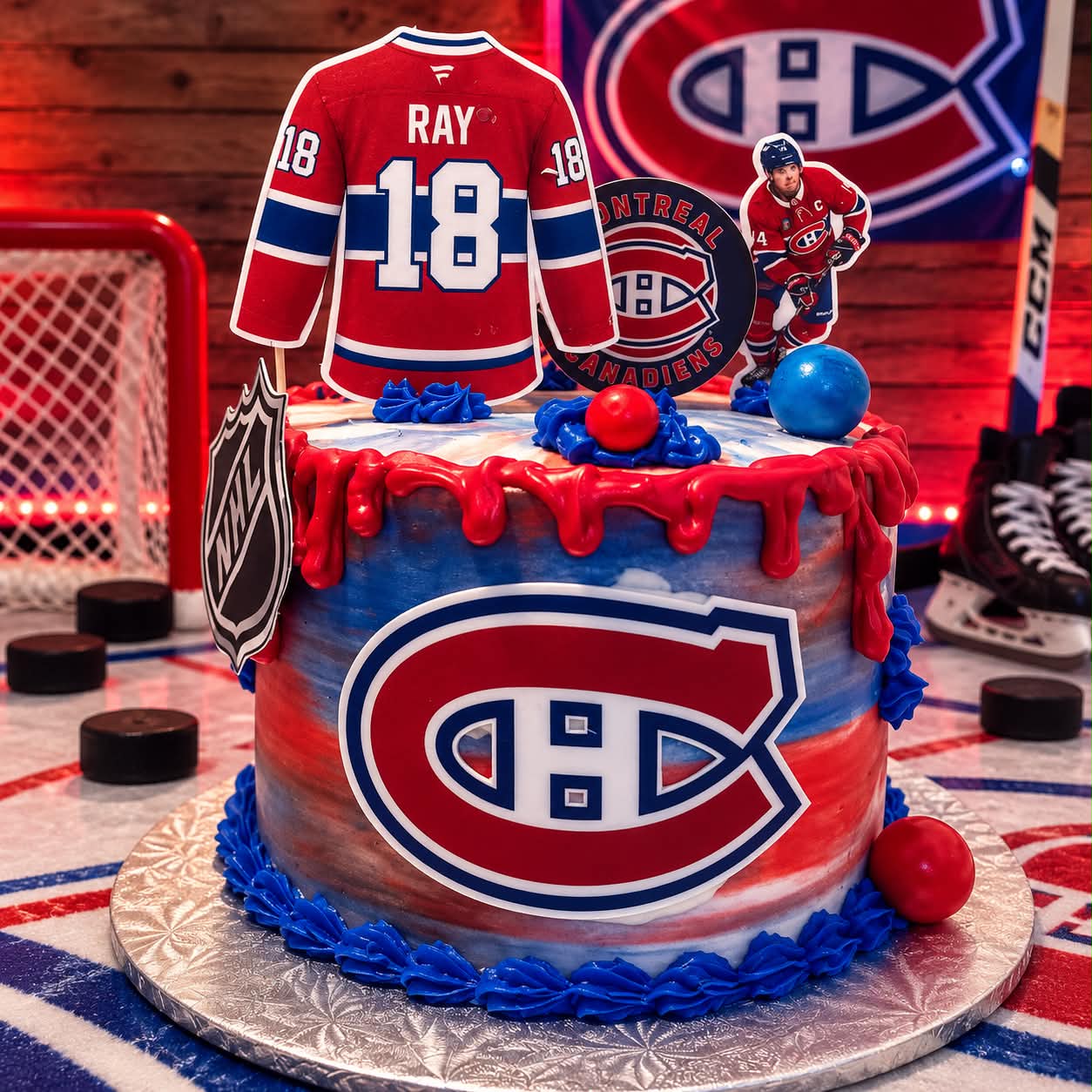 Gâteau Les Canadiens